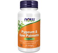 Extrait De Pygeum Et De Saw Palmetto 25 Mg/80 Mg 60 Sgels Par Now Foods