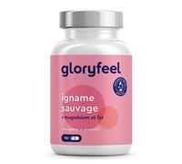 Extrait d'Igname Sauvage (312 mg) avec Gattilier, Alchémille, Magnésium et Fer (180 Capsules), Yam Pure et Hautement Dosée, Réduit la Fatigue et Soutient le Système Immunitaire*, 100% Végétalien