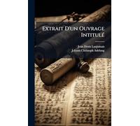 Extrait D'un Ouvrage IntitulÃ(c)