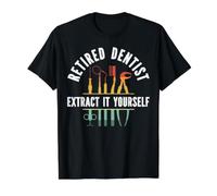 Extrait pour Dentiste à la Retraite, Dentiste et Chirurgien Dentaire T-Shirt Graphique avec Valeur, Homme, Noir, L