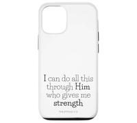 extraits de la Bible - Tout Passe par Le Christ (Philippiens 4:13) Coque pour iPhone 12/12 Pro