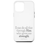 extraits de la Bible - Tout Passe par Le Christ (Philippiens 4:13) Coque pour iPhone 12 Pro Max