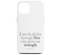 extraits de la Bible - Tout Passe par Le Christ (Philippiens 4:13) Coque pour iPhone 13