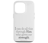 extraits de la Bible - Tout Passe par Le Christ (Philippiens 4:13) Coque pour iPhone 13 Pro