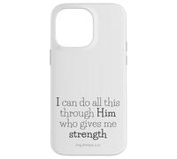 extraits de la Bible - Tout Passe par Le Christ (Philippiens 4:13) Coque pour iPhone 14 Pro Max