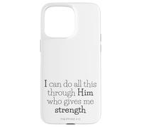 extraits de la Bible - Tout Passe par Le Christ (Philippiens 4:13) Coque pour iPhone 15 Pro Max