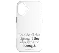 extraits de la Bible - Tout Passe par Le Christ (Philippiens 4:13) Coque pour iPhone 16