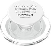 extraits de la Bible - Tout Passe par Le Christ (Philippiens 4:13) PopSockets PopGrip pour MagSafe