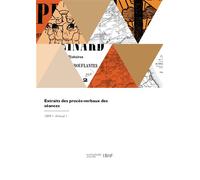 Extraits des procès-verbaux des séances - Collectif - Hachette Bnf - broché - Livre