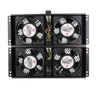 Extralink 4 WAY FAN UNIT WITH 2M EU PLUG Ventilateur