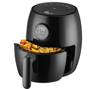Extralink Air Fryer 2L 1000W Friteuse Sans Huile Compacte Tactile LED | Friteuse sans huile compacte avec ecran tactile LED, temperature de 80 a 200 degres et panier compatible lave-vaisselle
