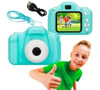 EXTRALINK Appareil Photo Numérique pour Enfants 1080p 30FPS Mini Caméra HD BLEU