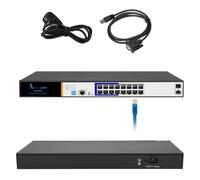 Extralink Ares Réseau Gigabit PoE/PoE+ avec 16 ports Gigabit Managed L2 Installation dans l'armoire réseau Noir