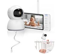 Extralink Babyphone avec caméra sans Wi-Fi - Moniteur bébé avec écran de 5 ", vision nocturne, audio bidirectionnel, surveillance VOX et de la température, fonction FHSS 2,4 GHz, portée de 300 m