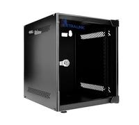 Extralink Baie de Brassage 10 Pouces 6U - Armoire réseau 310mm de Profondeur pour Montage Mural ou au Sol - 180° Ouverture - Charge admissible 30kg, pour Réseau Domestique & Appareils IT, Noir
