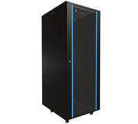 Extralink Baie de Brassage 19 Pouces 32U Armoire Serveur 600 x 800 mm Noir | Armoire serveur 19 pouces sur pied, portes avant et arrière, entrées de câbles réglables, pieds réglables et roulettes