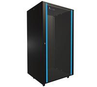 Extralink Baie de Brassage 19 Pouces 32U Armoire Serveur 800 x 800 mm Noir | Armoire serveur 19 pouces sur pied, portes avant et arrière, entrées de câbles réglables, pieds réglables et roulettes