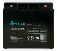 Extralink Batterie AGM 12V 18Ah - Batterie Decharge Lente sans Entretien, Anti-Fuite, Deep Cycle - Batterie Solaire, Camping-Car, UPS, Système Autonome, Alimentation de Secours