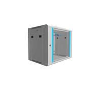 Extralink Cabinet rack EX.8574 400mm 600mm 450 mm hanging Openable 19'' 9U Rack monté sur le mur Gris