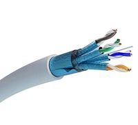 EXTRALINK Câble réseau interne Cat 6 A Câble FTP (F/FTP) Câble Ethernet blindé Cat 6A 500M, 23AWG, LSZH, câble réseau en cuivre, câble Rj45 Cat 6 A