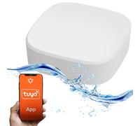 EXTRALINK Capteur Smart Life Water - Détecteur d'inondation - Capteur de niveau d'eau - Protocole ZigBee 3.0 et application Tuya - Niveau d'étanchéité IP66 - Version des deux côtés
