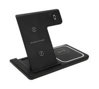 Extralink - Chargeur à induction 3-en-1 | Station de charge sans fil multifonction, noire