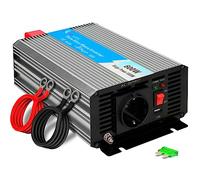 EXTRALINK Convertisseur 12v 220v Sinus Pur 600W 1200W crête - onduleur 12v 220v, Ventilateur & Protection Quadruple, USB - pour Voiture, Camping-Car, Bateau, Camping, appareils sensibles, Solaire