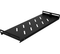 Extralink Étagere Rack Serveur 10 Pouces 1U 140 mm, Plateau Cantilever Universel Ventilé, Montage en Porte-a-Faux, Étagere pour Armoire 10", Tablette pour Serveur, Kit de Montage Inclus, Noir
