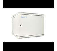 Extralink EX.13018 : Armoire Rack Murale 9U 600x450mm, Porte Métal Plein, Gris, Charge Max 55kg, Rails 19", Panneaux Latéraux Amovibles