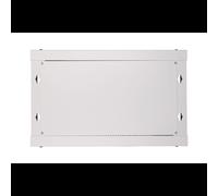 Extralink EX.8550 Armoire Rack Murale 6U 600x450 Gris, Porte Verre/Acier, Charge 60kg, Rails 19", Panneaux Latéraux Amovibles