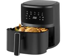 Extralink Friteuse Sans Huile 4,2L 1400W avec 10 Fonctions de Cuisson - Airfryer Compacte, Écoénergétique, Écran Tactile LED, Compatible Lave-vaisselle, 90% de Graisse en Moins, 80°C à 200°C