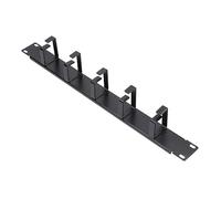 EXTRALINK Gestion des câbles - Noir - Gestion des câbles pour Rack de 19" - en Acier de qualité supérieure - Accessoire d'armoire réseau Parfait - 5 Supports métalliques - Capacité du Rack : 1U