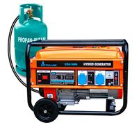 Groupe électrogène,groupe hybride(LPG, CNG, essence),3kW 1F, puissance maximale 3000KW,capacité du réservoir 15L,jusqu'à 11 heures de fonctionnement c