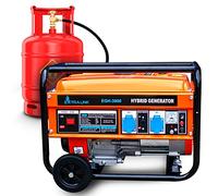 Groupe électrogène,groupe hybride(LPG, CNG, essence),3kW 1F, puissance maximale 3000KW,capacité du réservoir 15L,jusqu'à 11 heures de fonctionnement c