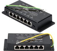 Extralink Injecteur PoE 6 ports Adaptateur Gigabit Power Over Ethernet 48V 6 ports 1000Mb/s RJ45
