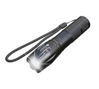 EXTRALINK Lampe torche à piles 200 lumens, lampes de poche LED haute puissance 10 W, 3 modes de lumière - SOS et stroboscopique, mise au point réglable, anti-choc, compacte - pour urgence, camping