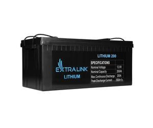 Extralink LiFePO4 200AH | Batterie | 12.8V, BMS