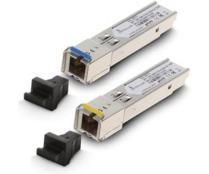 Extralink Module SFP WDM Monomode 1.25G SC 1310/1550nm jusqu’a 20km - Compatible avec Ubiquiti UniFi, Netgear, Cisco, TP-Link, MikroTik, QNAP, Zyxel - Transceiver Gigabit pour Switch et Routeur