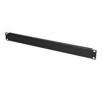Extralink Panneau aveugle 1U 19", Couverture d'armoire rack, Construction en aluminium, Améliore les performances des équipements, Noir