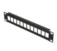 EXTRALINK Panneau de brassage UTP modulaire 19 pouces, 12 ports RJ45, rack 1U, panneau de brassage, réseau, montage en rack 19", compatible avec armoire de serveur, armoire réseau