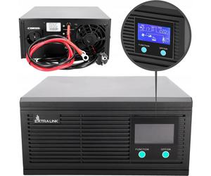 Extralink Piorun 3000VA/2100W remplaçant pour Volt Sinus Pro | Onduleur | Onde sinusoïdale pure, tension de la batterie 24VDC, pas de câbles dans l'ensemble