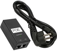 Extralink POE-48-24W G, Injecteur PoE Gigabit, 48V, 0.5A, 24W, câble inclus, 10/100/1000, protection contre les courts-circuits et les surtensions, deux ports RJ-45