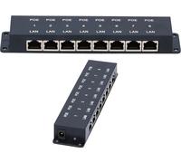 Extralink POE INJECTOR 8 PORT - 8-Port Ethernet Fast 24 V
