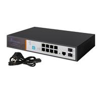 Extralink PoE Switch 8x Gigabit PoE/PoE+, 2x SFP, 1x port console 150W