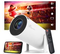 Extralink Projecteur portable 4K, mini projecteur portable avec Android 11, bras quadricœur Cortex-A53, 200 ANSI, haut-parleur HiFi 3W, correction trapézoïdale automatique, WiFi double bande