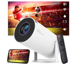 Extralink Projecteur portable 4K, mini projecteur portable avec Android 11, bras quadricœur Cortex-A53, 200 ANSI, haut-parleur HiFi 3W, correction trapézoïdale automatique, WiFi double bande