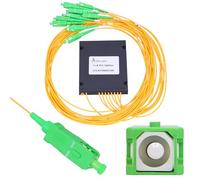 EXTRALINK Répartiteur LAN SC/APC 1:8 PLC Câble optique 2,0 mm 1,5 m G657A Module ABS Répartiteur Ethernet Répartiteur LAN Câble optique Répartiteur de fibre optique pour réseaux FTTH