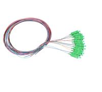 Extralink SC/APC | Pigtail set | Single mode, 900um, G.657A1, 1,5m, 12 pcs, 12 colours
