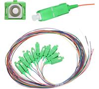 Extralink SC/APC Sada pigtails Simple flux, 900um, G.657A1, 1.5m, 12 pièces, 12 couleurs