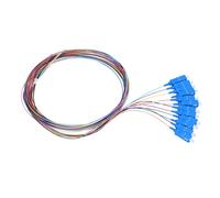 Extralink SC/UPC | Pigtail set | Single mode, 900um, G.657A1, 1m, 12 pcs, 12 colours